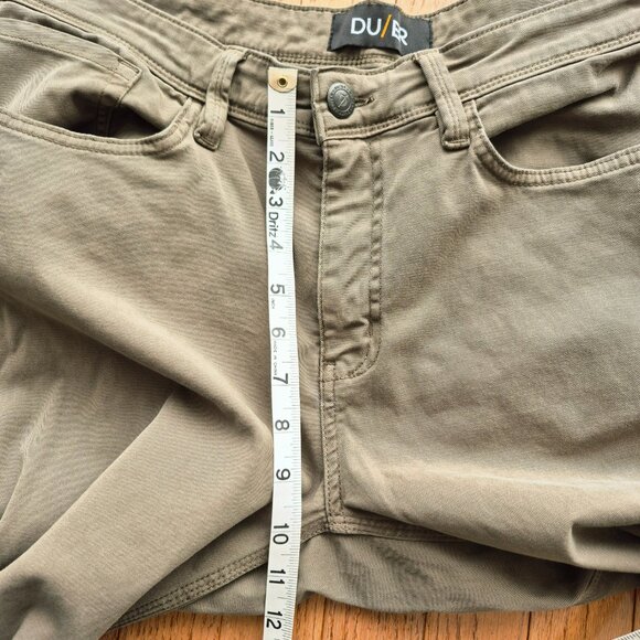 DUER DU/ER Fit Pants Men's 36" Beige T2X Slim Stretch - Picture 14 of 15
